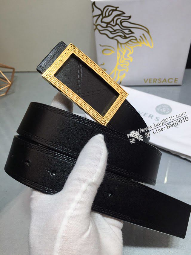 VERSVE男士高端皮帶 範思哲Versace美杜莎頭像搭扣皮帶  jjp1488